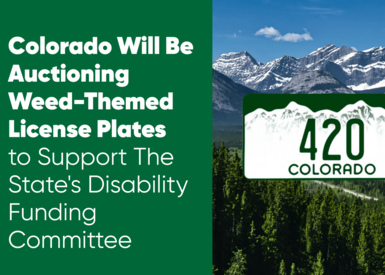 Colorado Will Be Auctioning Weed-Themed License Plates to Support The State's Disability Funding Committee