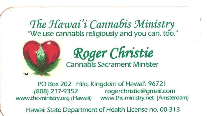 Court Rules Hawaii Cannabis Ministry May Not Distribute Marijuana for Religious Purposes