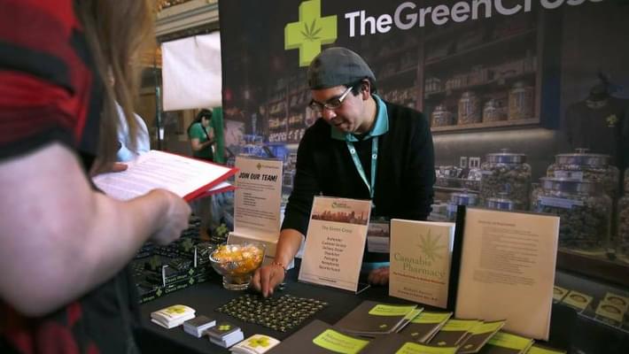 Job seekers crowd into employment fair for marijuana industry
