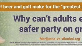 'Party on grass': Billboard pitches marijuana legalization to golf fans