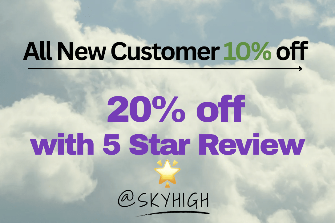 New Customer Deal 10%-20% Off