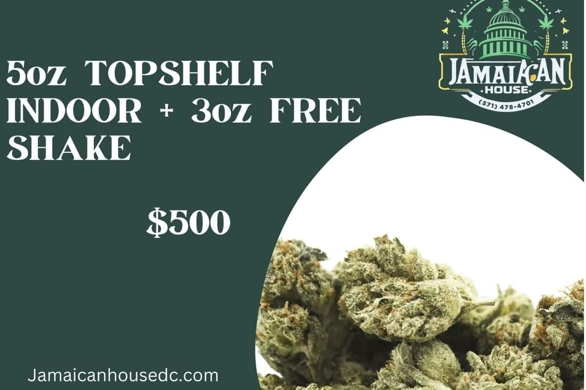 $500 5oz TOPSHELF INDOOR + 3oz FREE SHAKE