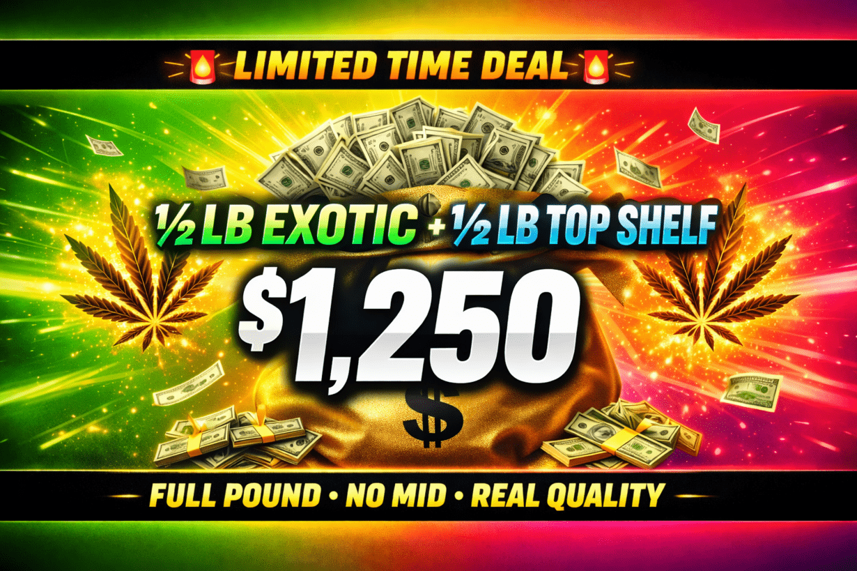 1/2 LB Exotic + 1/2 LB TopShelf