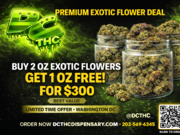 BUY 2OZ EXOTIC FLOWERS GET 1 FOR FREE