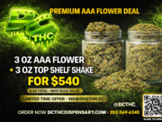3 OZ AAA FLOWERS + 3 OZ TOP SHELF SHAKE