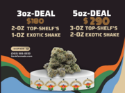 $180 2oz top shelf gas+1OZshake|3oz-$290+2oz