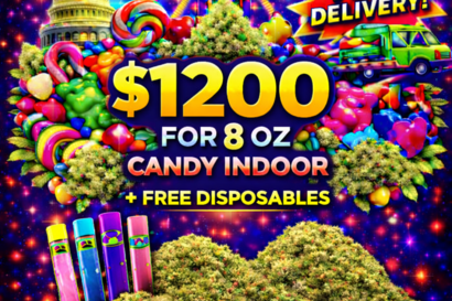 $1200 for 8 OZ CANDY INDOOR+FREE DISPOSABLES