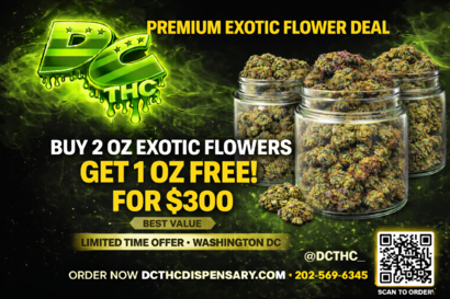 BUY 2OZ EXOTIC FLOWERS GET 1 FOR FREE