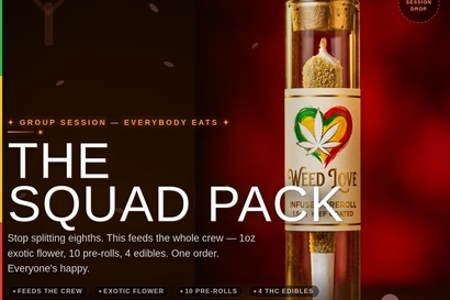 The Squad Pack - 1oz+10 Rolls+4 Edibles