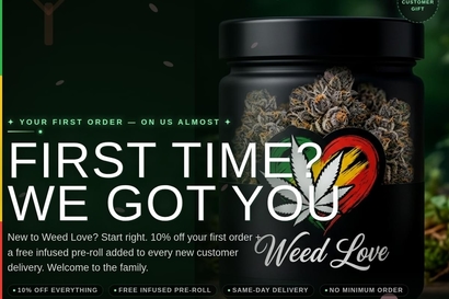 First Time Special - 10% Off + Free Preroll