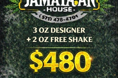 $480 3oz AAA + 2 PRE ROLL  + 2oz FREE shake