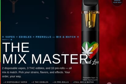 $150 2 Vapes+ 3Edibles+ 10 PreRolls MixMatch