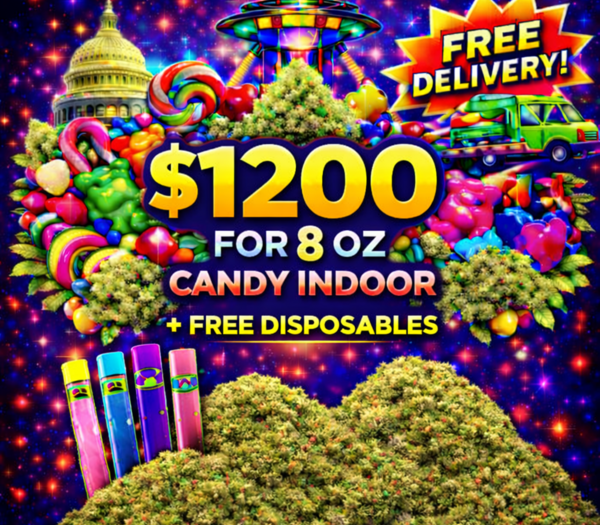 $1200 for 8 OZ CANDY INDOOR+FREE DISPOSABLES