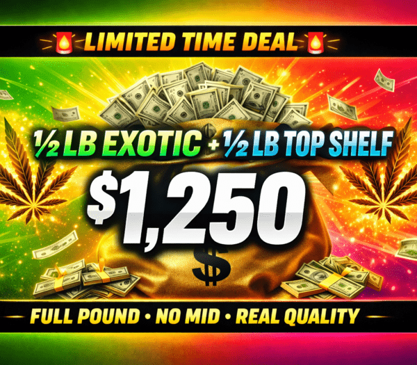 1/2 LB Exotic + 1/2 LB TopShelf