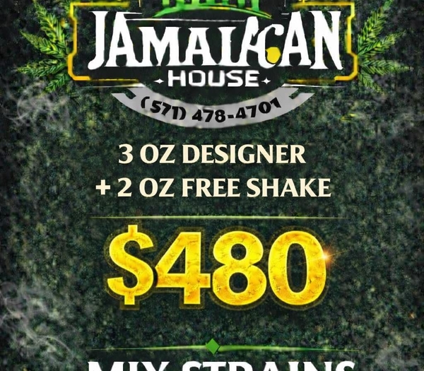 $480 3oz AAA + 2 PRE ROLL  + 2oz FREE shake