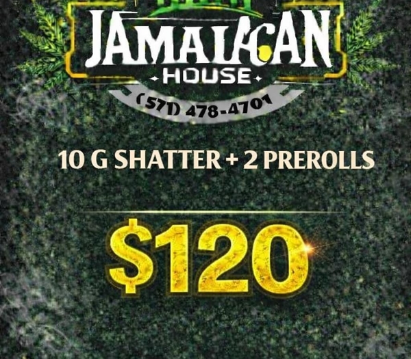 $120 10g SHATTER + FREE PREROLL
