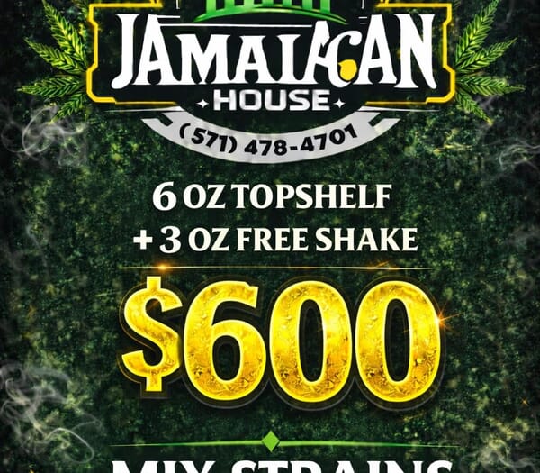 $600 6ozTop Shelf +3oz free indoor shake