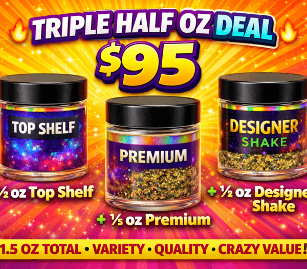 $95 1/2 TopShelf + 1/2 oz Premium + 1/2 shake