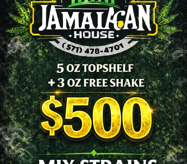 $500 5oz TOPSHELF INDOOR + 3oz FREE SHAKE