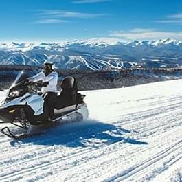 Snowmobile at Grand Adventures