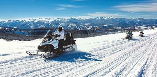 Snowmobile at Grand Adventures