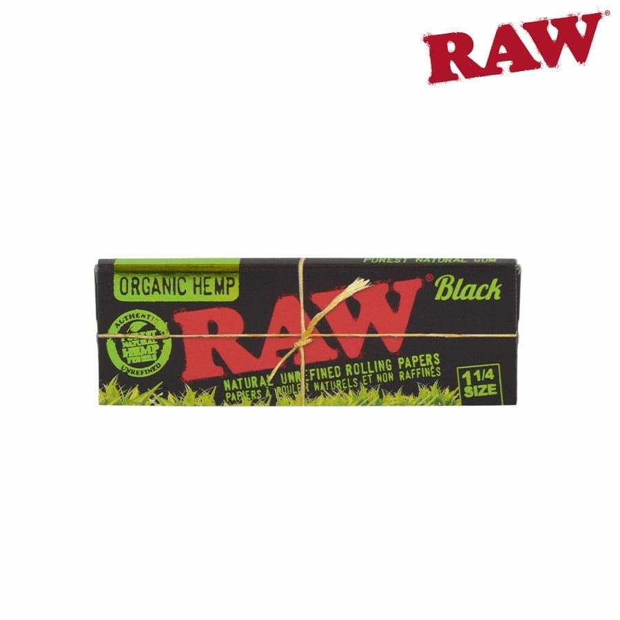 1 1/4" RAW BLACK ORGANIC HEMP