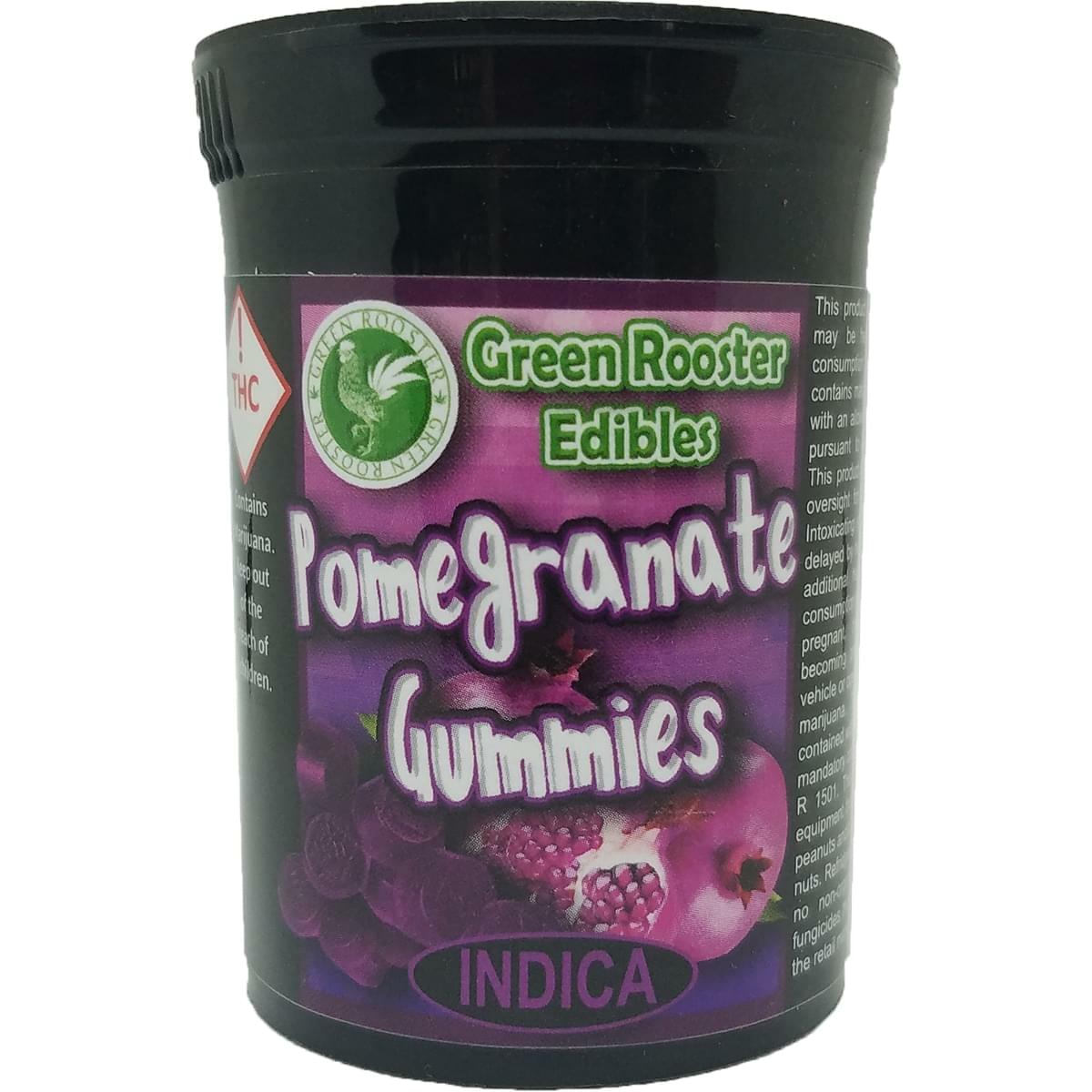 Green Rooster Pomegranate Gummies