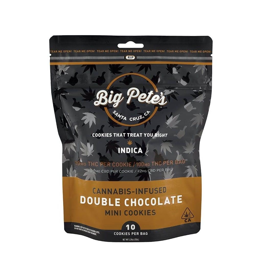 Big Pete's - Indica - Double Chocolate - 10 x 10mg Edible Cookies