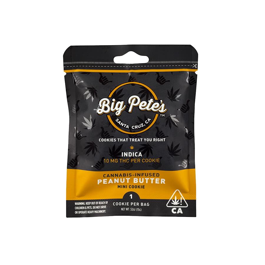 Big Pete's - Indica - Peanut Butter - 10mg Edible Cookie