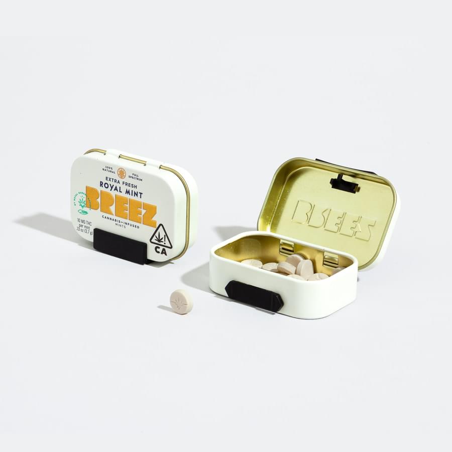 Breez - Hybrid - Royal Mint - 10 x 10mg Edible Mint Tin