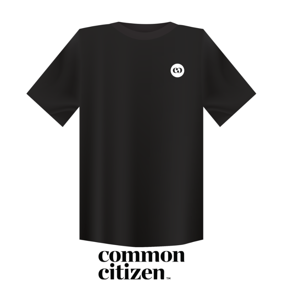Common Citizen Wordmark Logo Tee Black | XXL