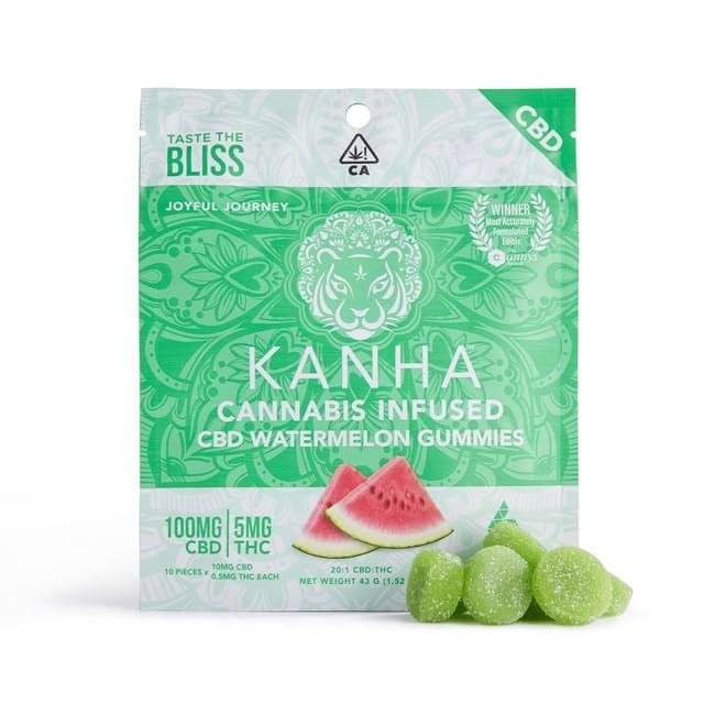 Kanha 20:1 CBD Watermelon Gummies