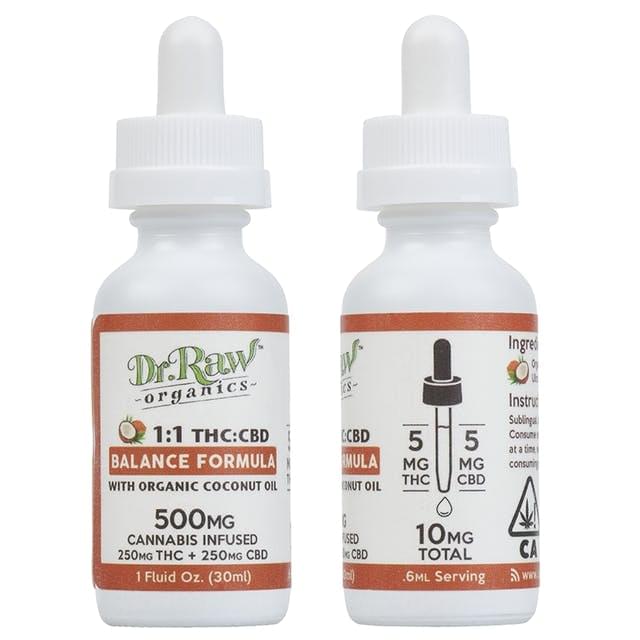 Dr. Raw Organics Balance 1:1 Tincture 30 ml 500mg