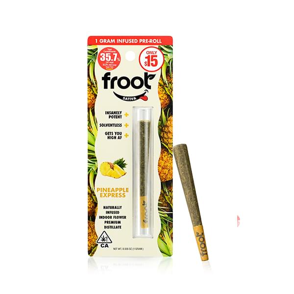 Froot - Hybrid - Pineapple Express - 1g Infused Preroll