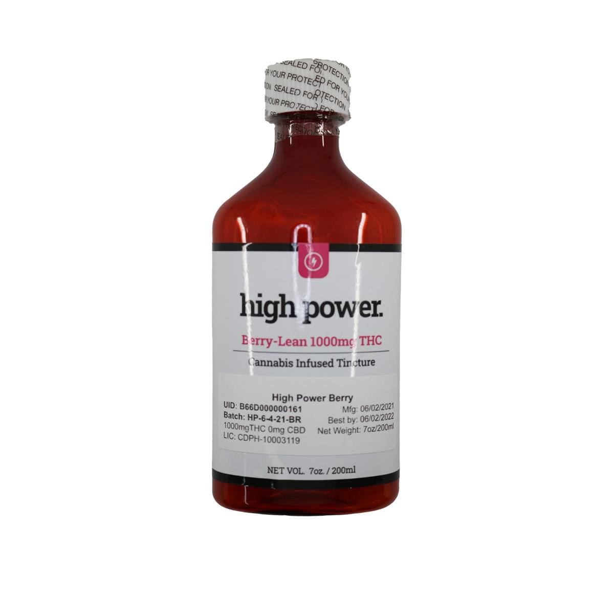 High Power - Infused Tincture - Berry-Lean - 1000 MG