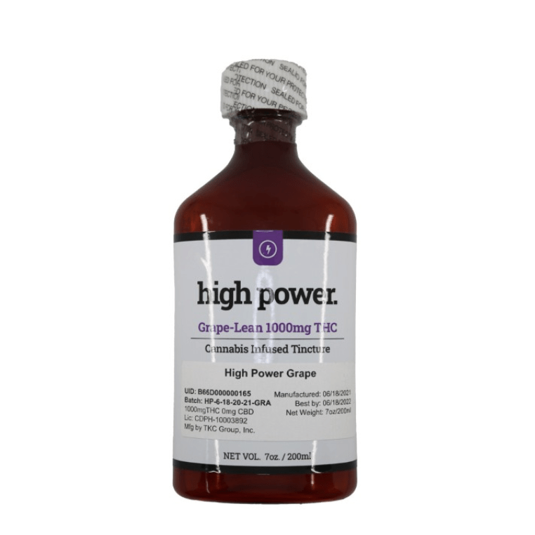 High Power - Infused Tincture - Grape-Lean - 1000 MG