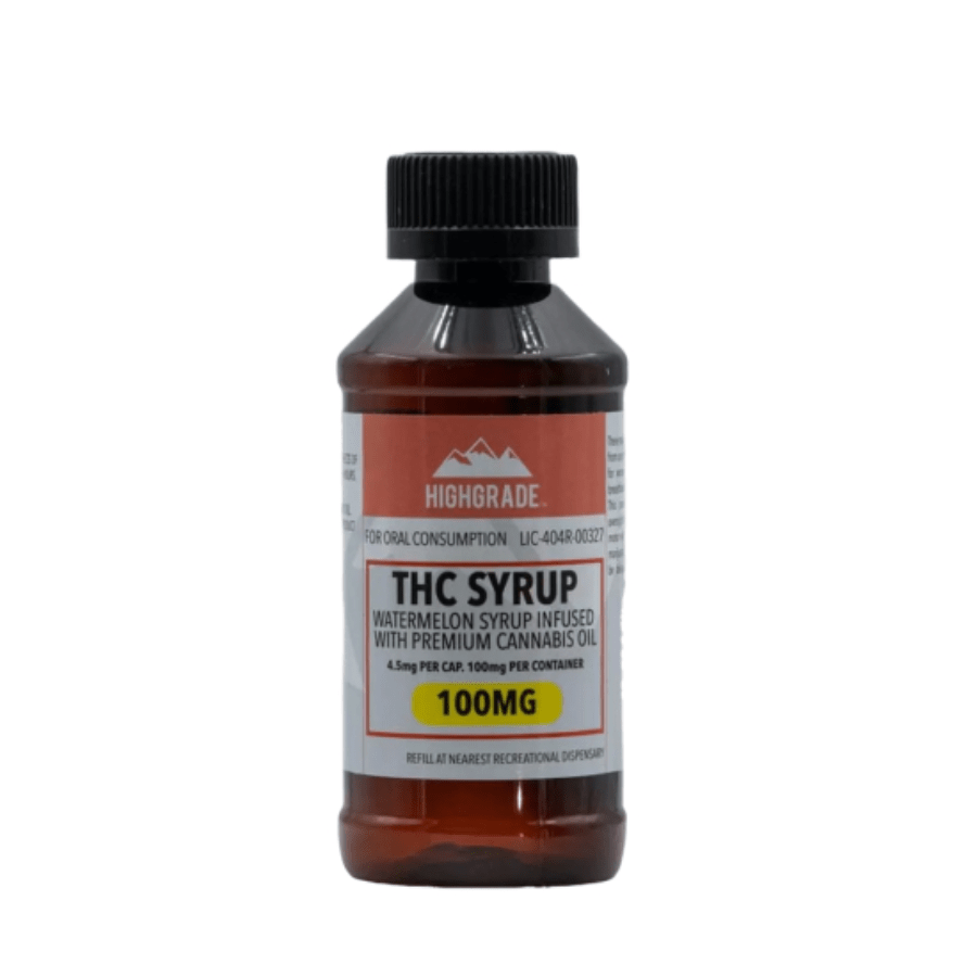 Highgrade THC Syrup | Watermelon 100mg Rec