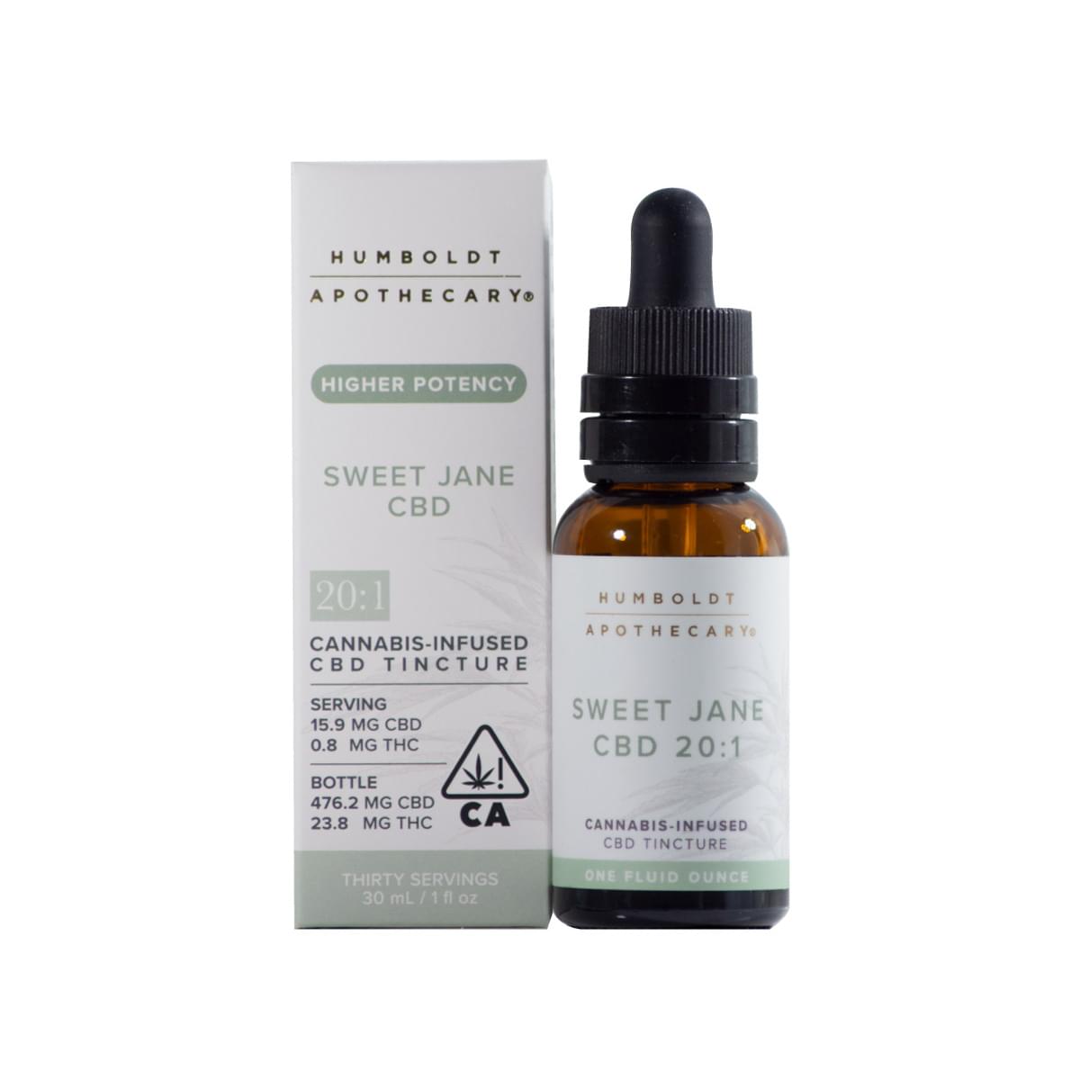 Humboldt Apothecary - Tincture - 20:1 CBD:THC - 500 MG