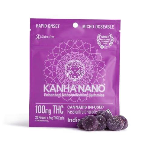 Kanha - Nano Passionfruit Gummies Indica 100mg