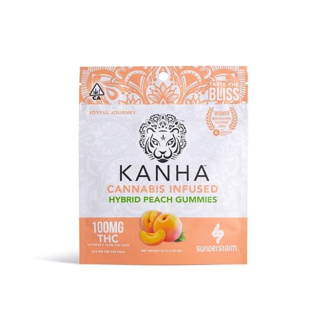 Kanha - Peach Gummies Hybrid 100mg