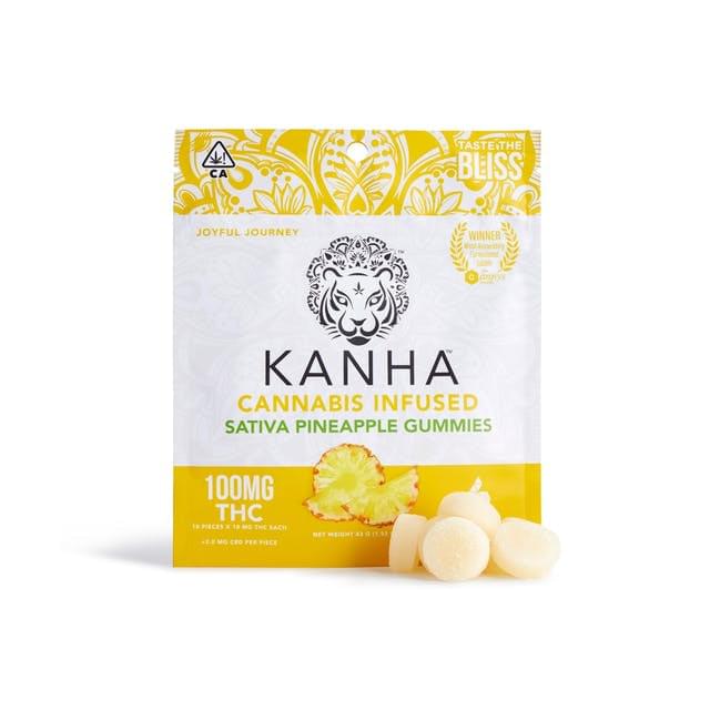 Kanha - Pineapple Gummies Sativa 100mg