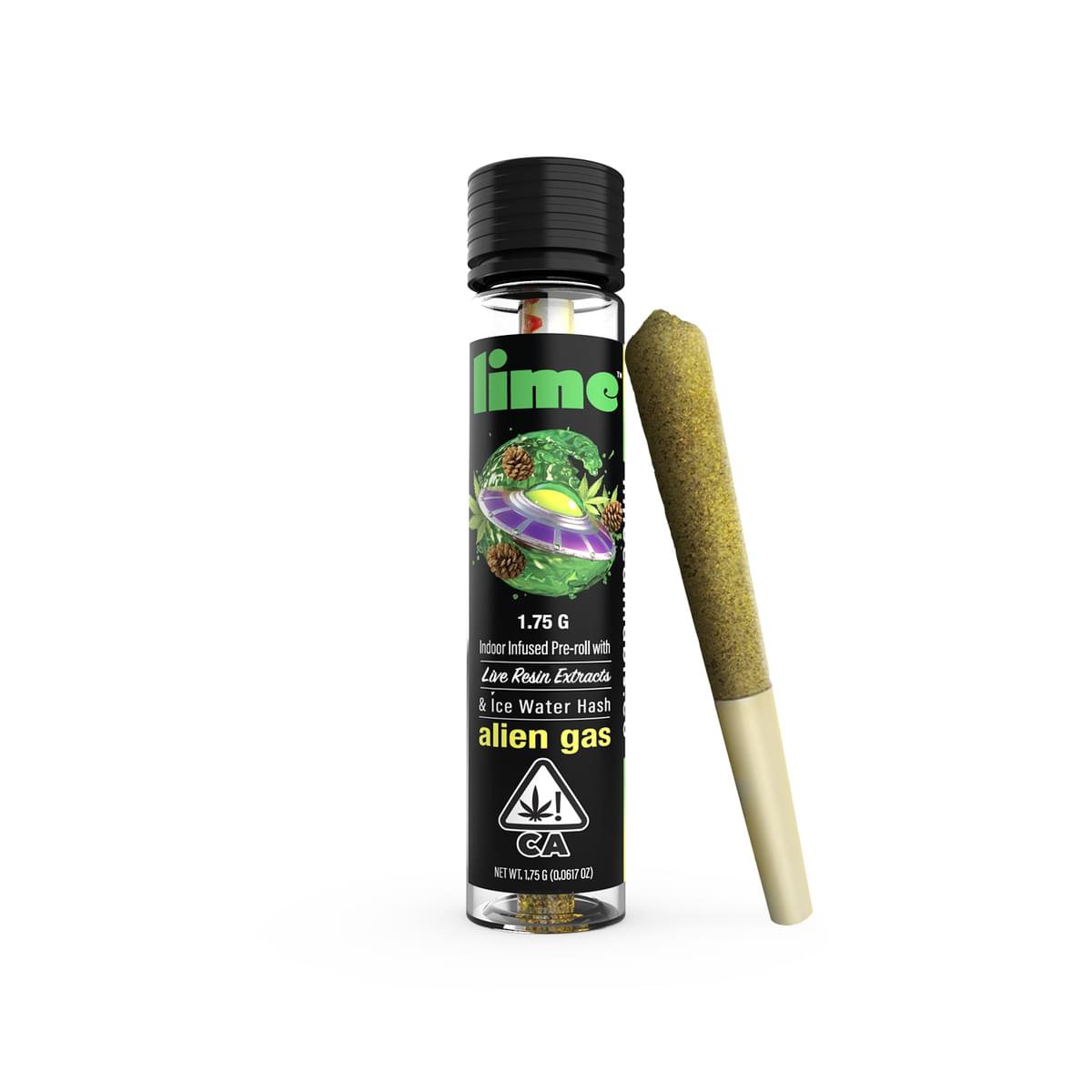 Lime Alien Gas Infused Preroll -
