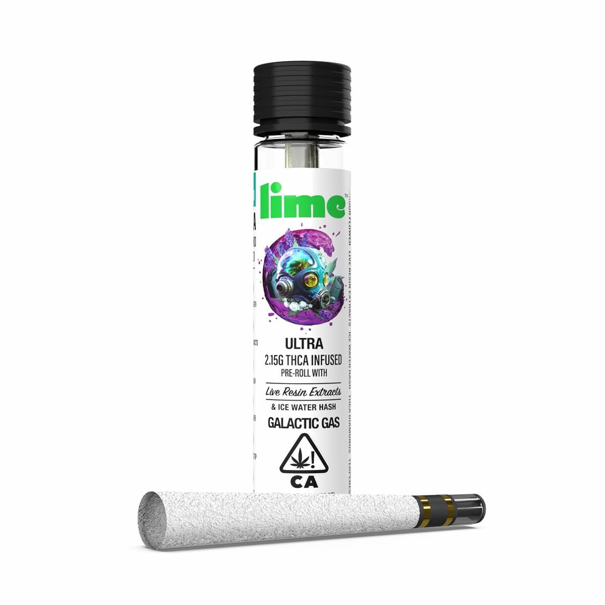 Lime Galactic Gas Infused Preroll -