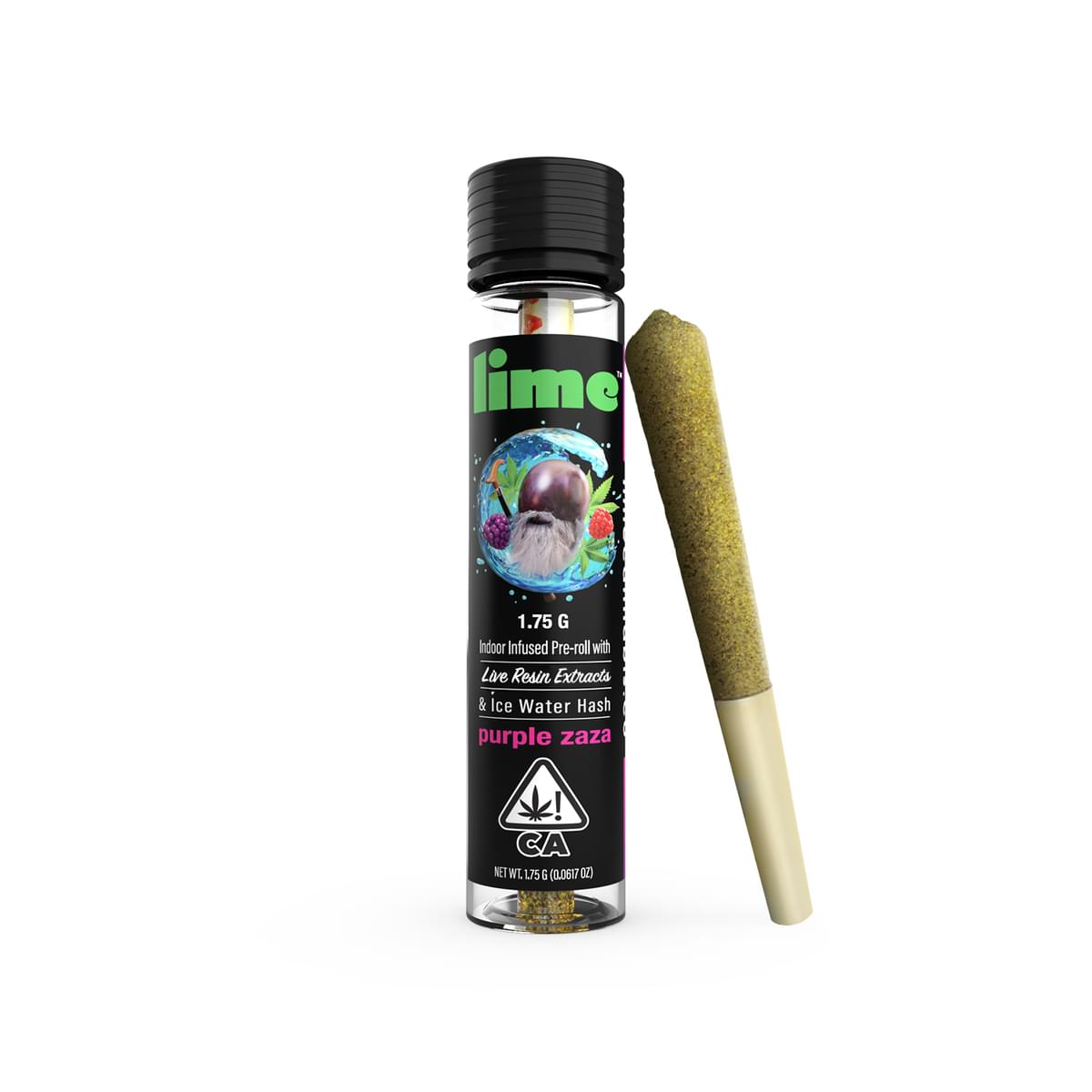 Lime Purple Zaza Infused Preroll (1.75G)