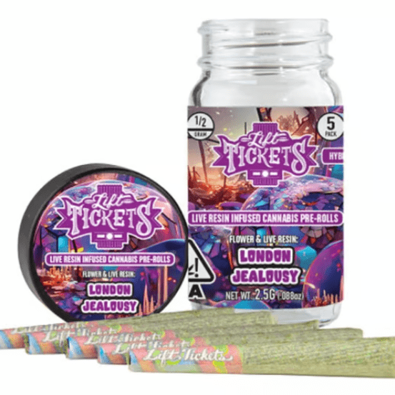 LONDON JEALOUSY INFUSED PREROLL 5PK (2.5G) [H]