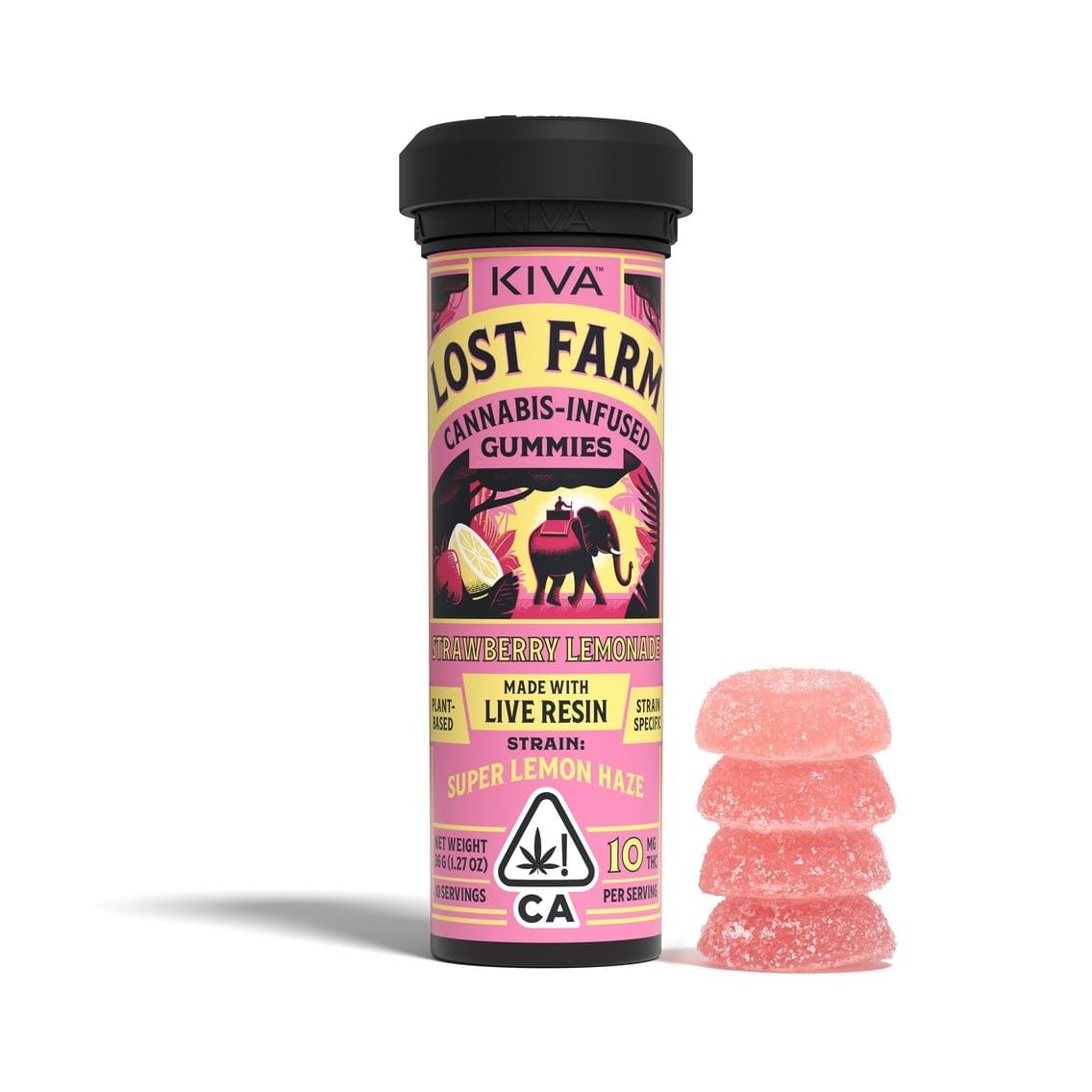 LOST FARM STRAWBERRY LEMONADE GUMMIES 100MG