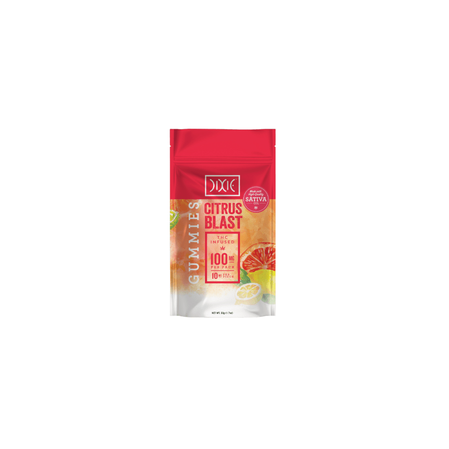 (MED) Dixie | Citrus Blast Sativa THC Gummies | 100mg
