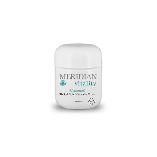 Meridian Vitality - Unscented - 400mgTHC 4oz Cream Topical