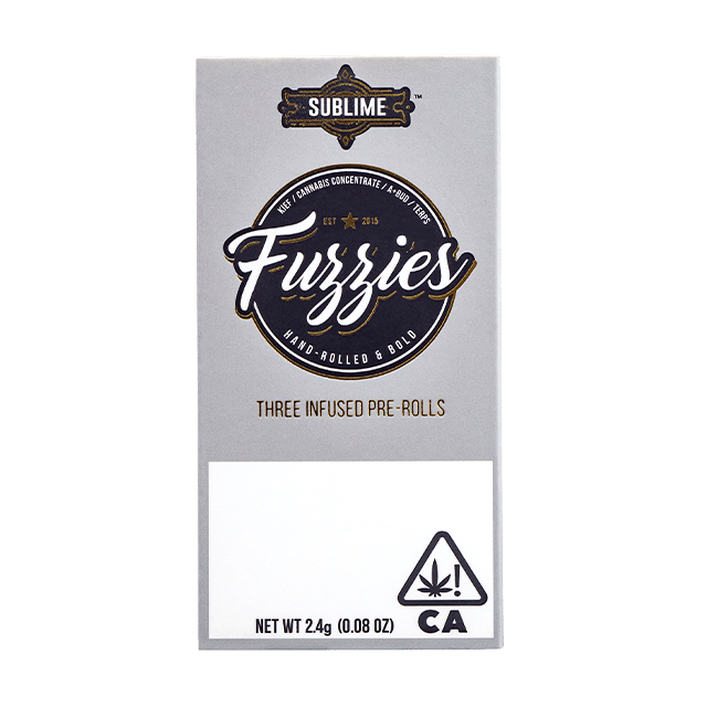 MINI FUZZIES HYBRID DISTILLATE INFUSED PRE-ROLL 3 PACK