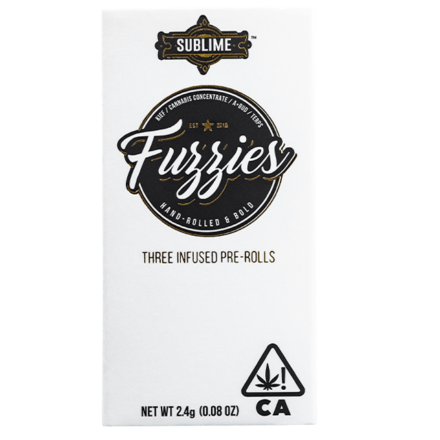 MINI FUZZIES SATIVA DISTILLATE INFUSED PRE-ROLL 3 PACK